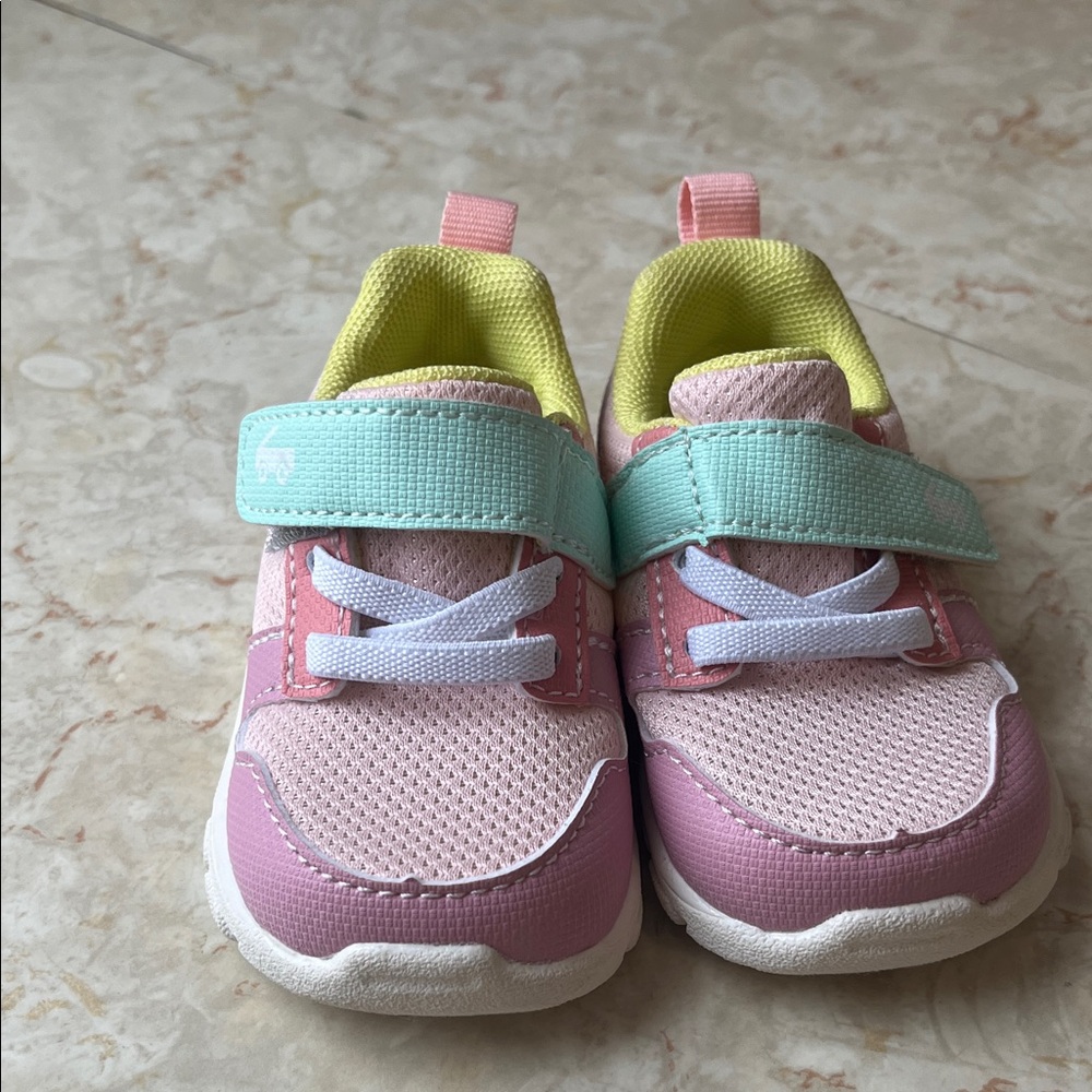 See Kai Run Pink and Mint Kids Sneakers
